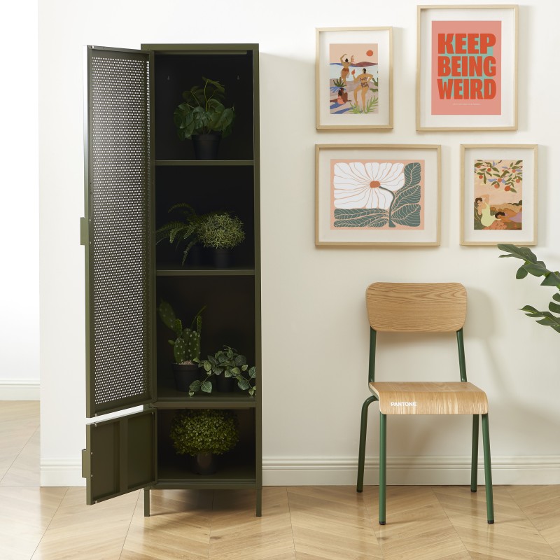 Appendiabiti PANTONE in metallo verde oliva h180cm