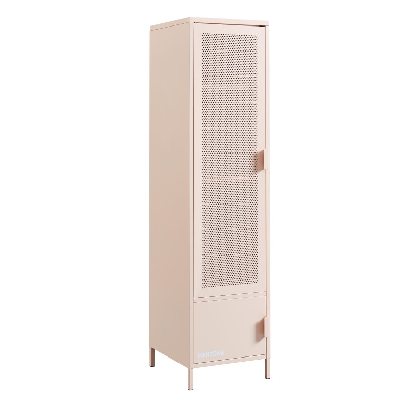 Armadio PANTONE in metallo rosa cipria h180cm