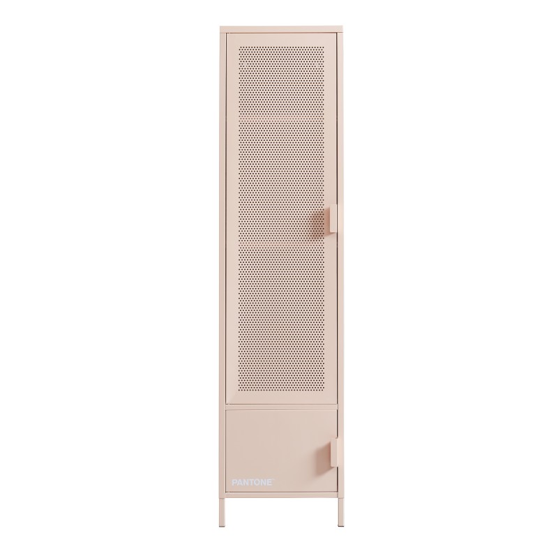 Armadio PANTONE in metallo rosa cipria h180cm