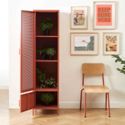 Armadio PANTONE, metallo terracotta, h180cm