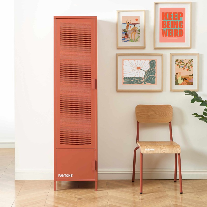 Armadio PANTONE, metallo terracotta, h180cm