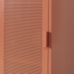 Armadio PANTONE, metallo terracotta, h180cm