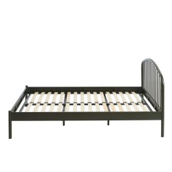 Letto PANTONE 140x190 in metallo verde oliva con rete inclusa