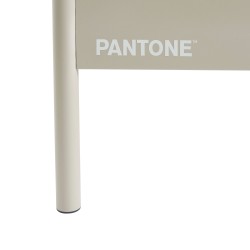 Letto PANTONE 140x190 in metallo beige sabbia con rete inclusa