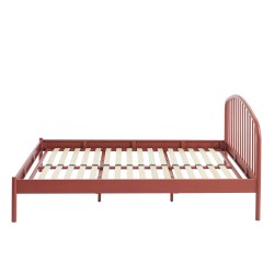 Letto PANTONE 140x190 in metallo terracotta con rete inclusa