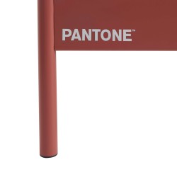 Letto PANTONE 140x190 in metallo terracotta con rete inclusa