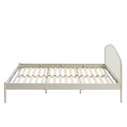 Letto PANTONE 160x200 in metallo color sabbia beige con rete inclusa