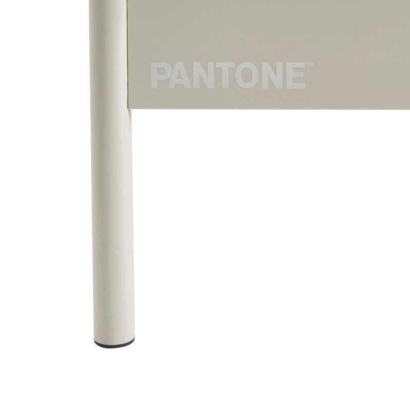 Letto PANTONE 160x200 in metallo color sabbia beige con rete inclusa