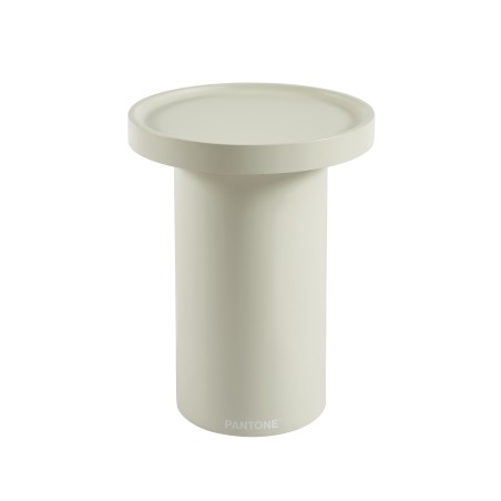 Table d'appoint PANTONE finition laquée mate beige sable 40cm