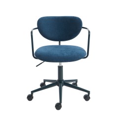 PANTONE Bürostuhl aus mitternachtsblauem Stoff mit Rollen
