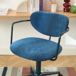 PANTONE Bürostuhl aus mitternachtsblauem Stoff mit Rollen