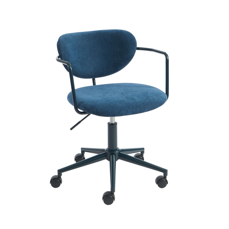 PANTONE Bürostuhl aus mitternachtsblauem Stoff mit Rollen