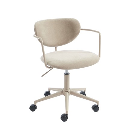 PANTONE Taupe Stoff-Bürostuhl mit Rollen