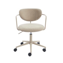 PANTONE Taupe Stoff-Bürostuhl mit Rollen