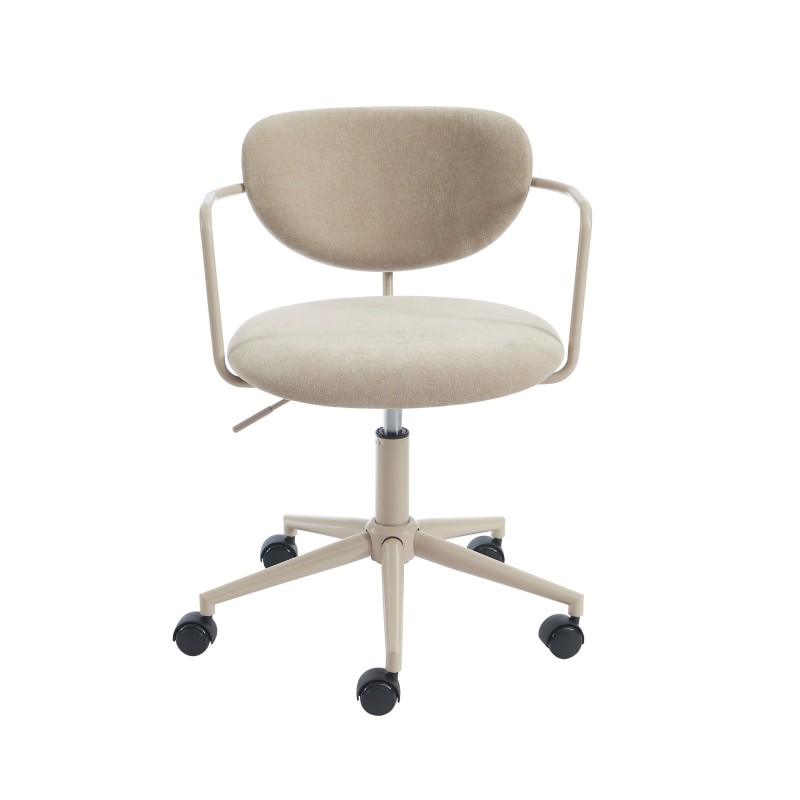PANTONE Taupe Stoff-Bürostuhl mit Rollen