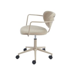 PANTONE Taupe Stoff-Bürostuhl mit Rollen