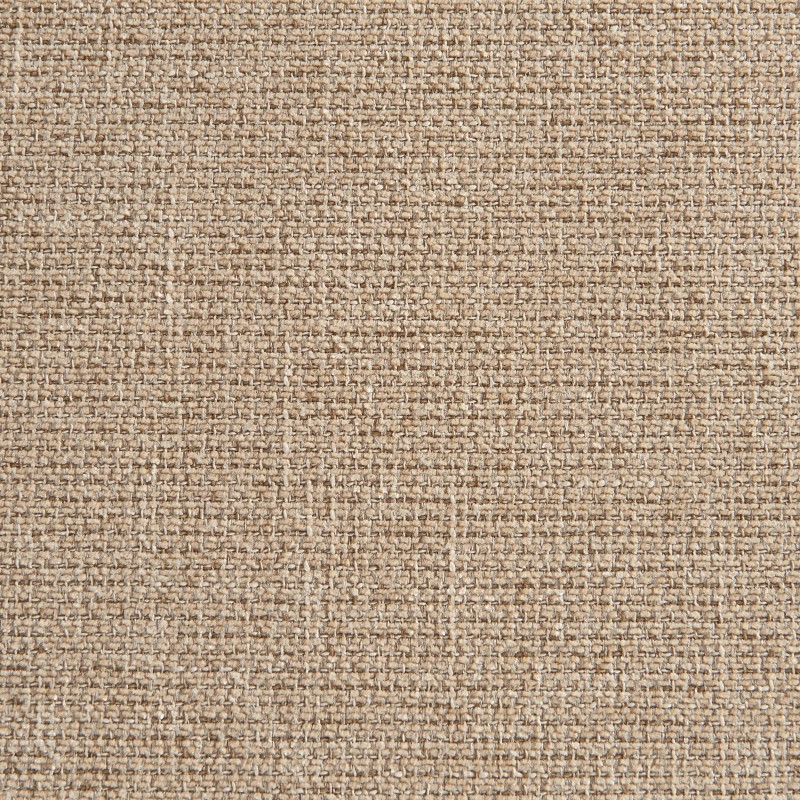 Lot de 6 fauteuils de table ABELIA velours tramé beige et pieds métal noir