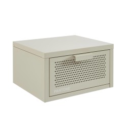 Comodino da parete PANTONE in metallo beige sabbia 40 cm