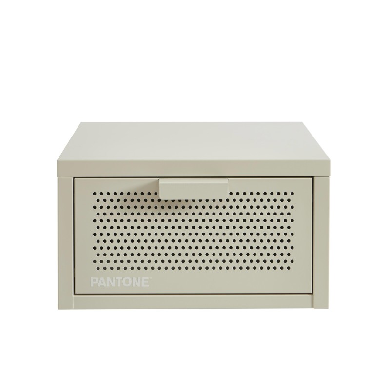 Comodino da parete PANTONE in metallo beige sabbia 40 cm