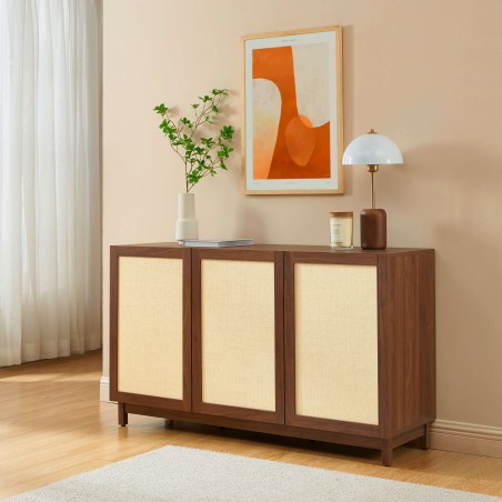 Buffet HARIA effet noyer