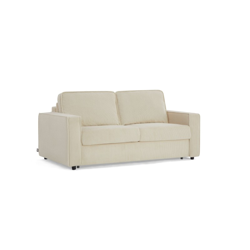 Divano letto convertibile express ROYAL a 3 posti in velluto a coste beige