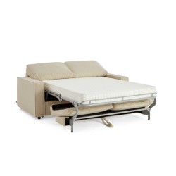 Divano letto convertibile express ROYAL a 3 posti in velluto a coste beige