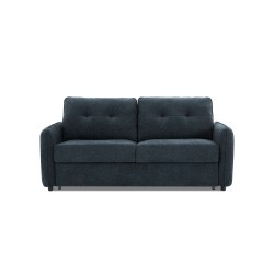 Divano letto express IMPA 3 posti in tessuto ciniglia blu petrolio