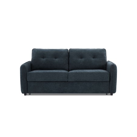 Divano letto express IMPA 3 posti in tessuto ciniglia blu petrolio