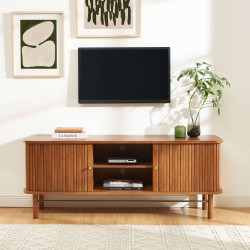 Fernsehschrank ERNEST aus dunkler Esche mit Drehtüren, 150 cm