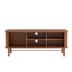 Fernsehschrank ERNEST aus dunkler Esche mit Drehtüren, 150 cm