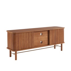 Fernsehschrank ERNEST aus dunkler Esche mit Drehtüren, 150 cm
