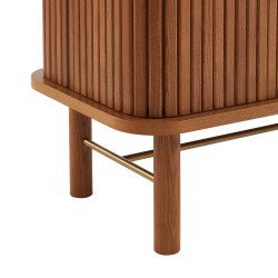 Fernsehschrank ERNEST aus dunkler Esche mit Drehtüren, 150 cm
