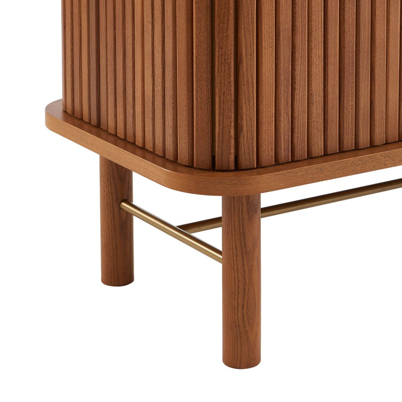 Fernsehschrank ERNEST aus dunkler Esche mit Drehtüren, 150 cm