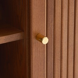 Fernsehschrank ERNEST aus dunkler Esche mit Drehtüren, 150 cm