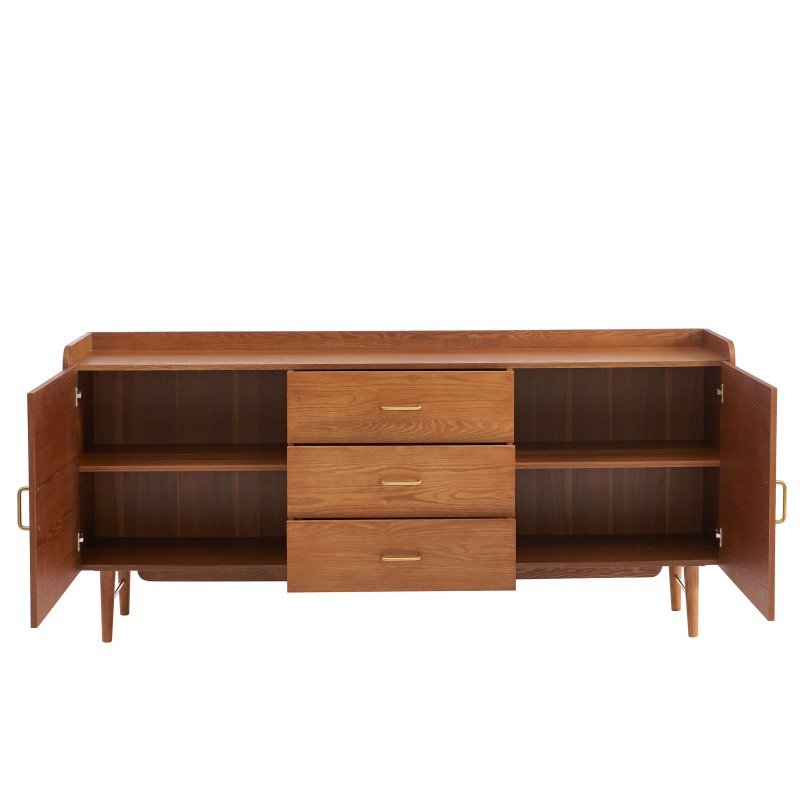 Credenza TWIGGY impiallacciata in frassino 2 ante 180 cm