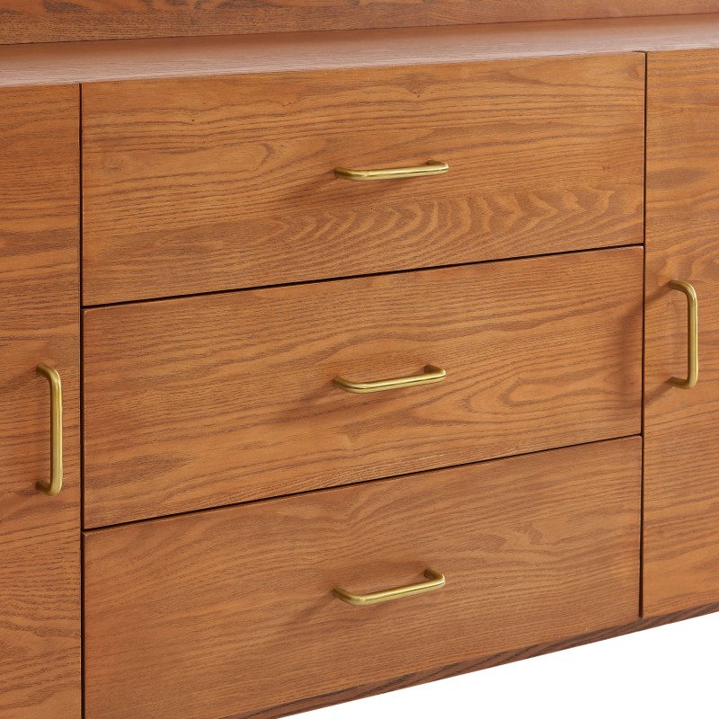 Buffet TWIGGY placage frêne 2 portes 180cm