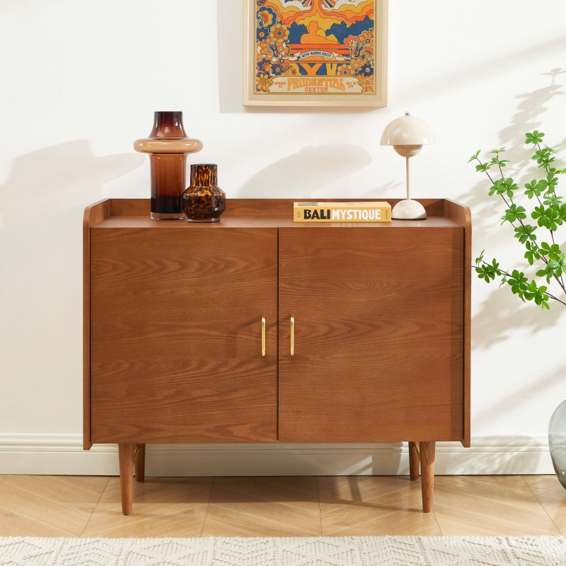 Buffet TWIGGY placage frêne 2 portes 100cm