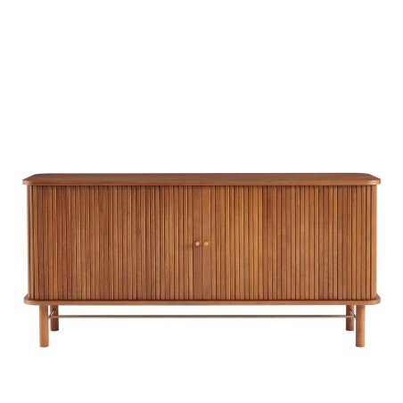 Buffet ERNEST frêne foncé 2 portes tambour 160cm
