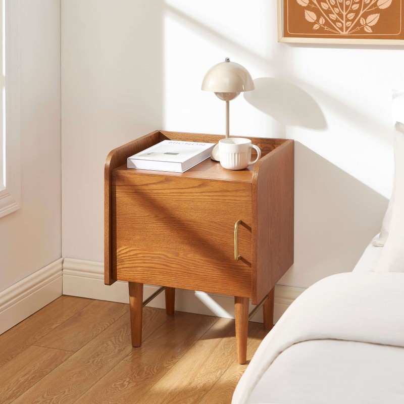 Comodino TWIGGY impiallacciato in frassino