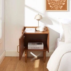 Comodino TWIGGY impiallacciato in frassino