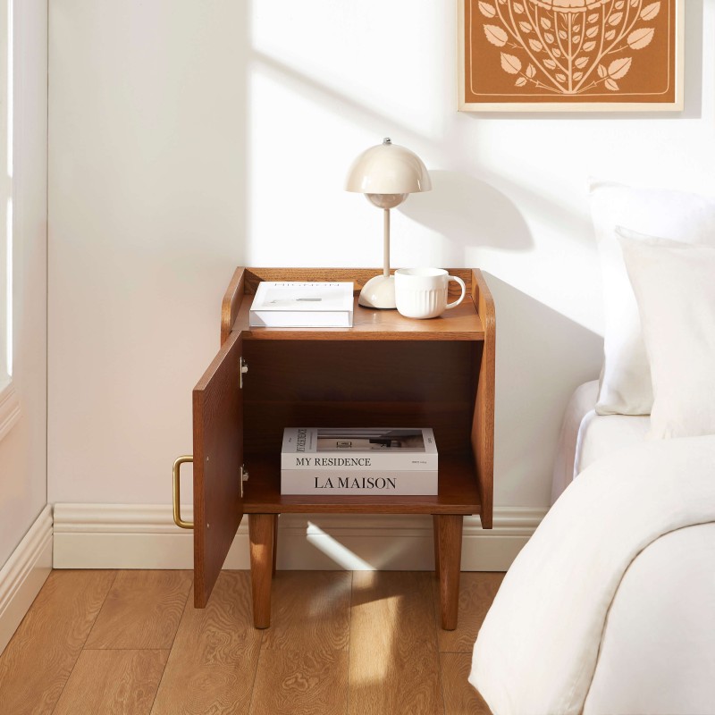 Comodino TWIGGY impiallacciato in frassino