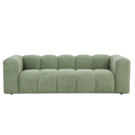 Divano fisso TASTA a 3 posti in tessuto verde oliva
