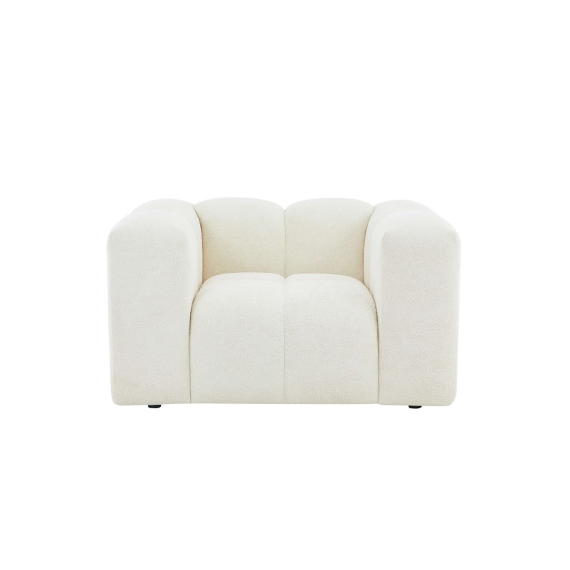 Fauteuil fixe TASTA 1 place tissu beige