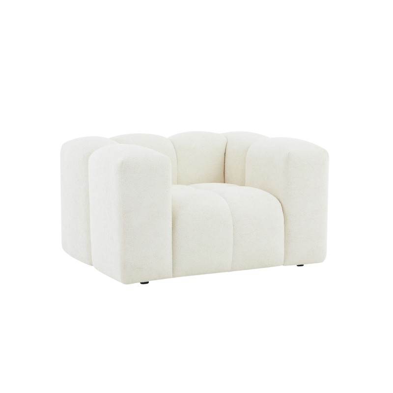 Fauteuil fixe TASTA 1 place tissu beige