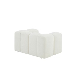Fauteuil fixe TASTA 1 place tissu beige