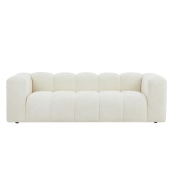 Divano fisso TASTA 3 posti in tessuto beige