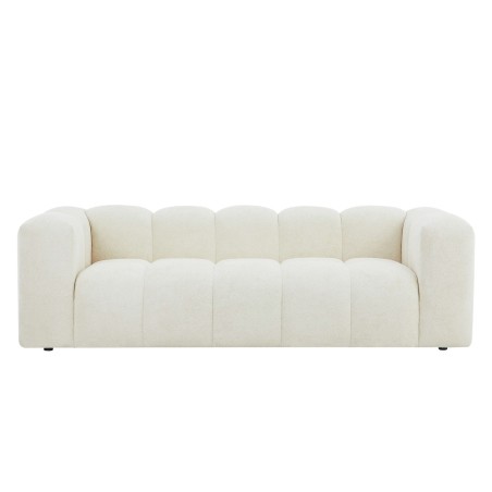 Divano fisso TASTA 3 posti in tessuto beige