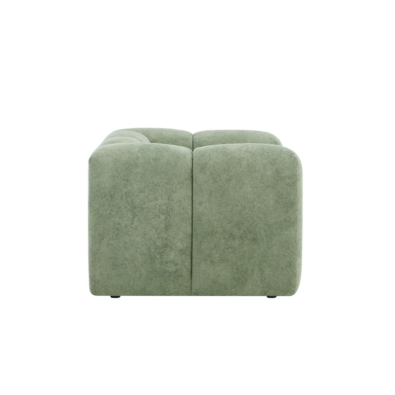 Fauteuil fixe TASTA 1 place tissu vert olive
