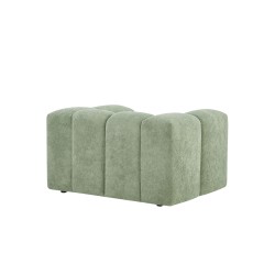 Fauteuil fixe TASTA 1 place tissu vert olive