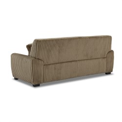 Gerades Sofa ADEA 3-Sitzer aus braunem Cord